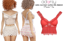 adorsy - Pamela Top Red - Maitreya/Legacy-Nerido/Lara Petite/Kupra/Reborn-Juicy