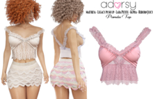 adorsy - Pamela Top Pink - Maitreya/Legacy-Nerido/Lara Petite/Kupra/Reborn-Juicy