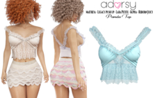 adorsy - Pamela Top Light Blue - Maitreya/Legacy-Nerido/Lara Petite/Kupra/Reborn-Juicy