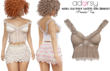 adorsy - Pamela Top Brown - Maitreya/Legacy-Nerido/Lara Petite/Kupra/Reborn-Juicy