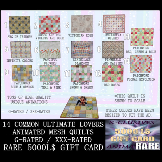 Exclusives Animations 5000L$ GIFT CARD RARE