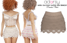 adorsy - Pamela Skirt Brown - Maitreya/Legacy-Nerido/Lara Petite/Kupra/Reborn-Juicy