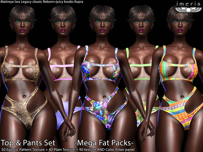 imeris / ***Mega Fat Packs 90 Texture***TOP & PANT SET -2