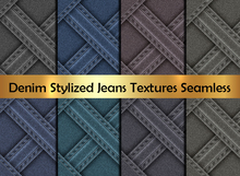 Denim Stylized Jeans Textures Seamless