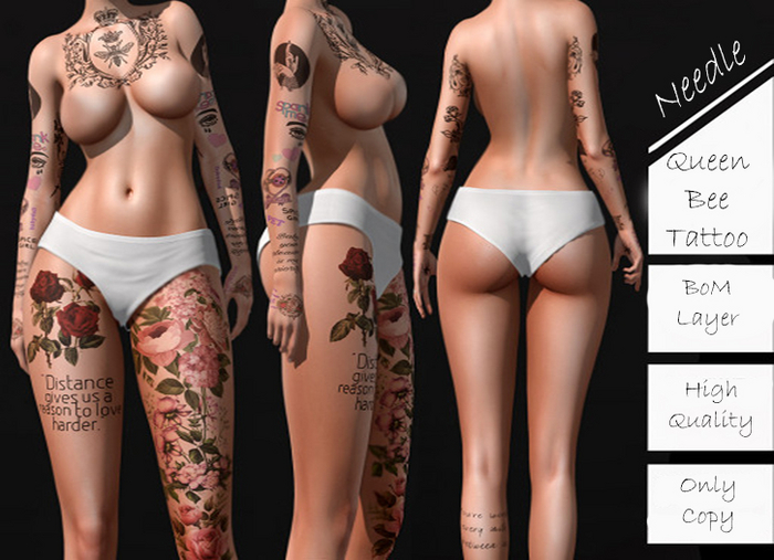 Needle Queen Bee Tattoo