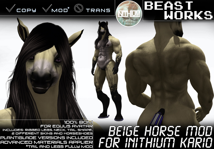 [BeastWorks] Beige Horse Mod