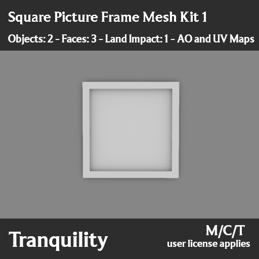 Tranquility - Square Picture Frame Mesh Kit 1
