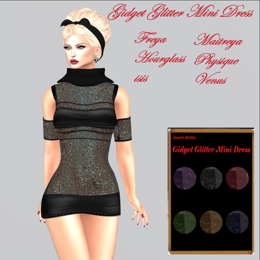 Gidget Glitter Mini Dress