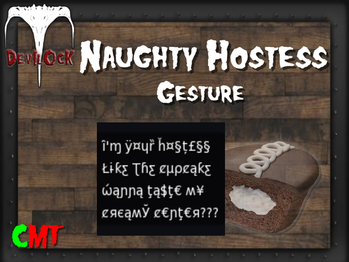 DEVILOCK - Naughty Hostess Gesture  (ADD TO UNPACK)