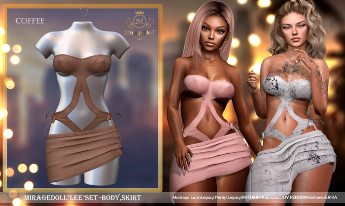 MirageDoll"Lee"Set -BODY,SKIRT Coffee