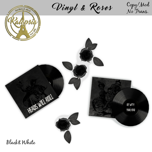 Kalopsia - Vinyl & Roses Deco (B&W)