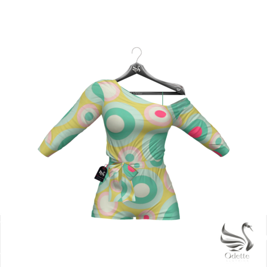 Odette - Lucille White Pattern Outfit