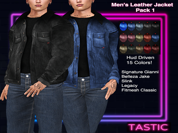 Tastic-Men's Leather Jacket Pack 1
