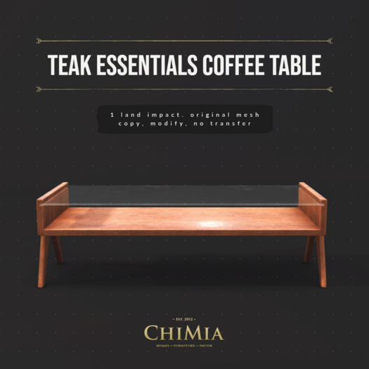 ChiMia:: Teak Essentials Coffee Table