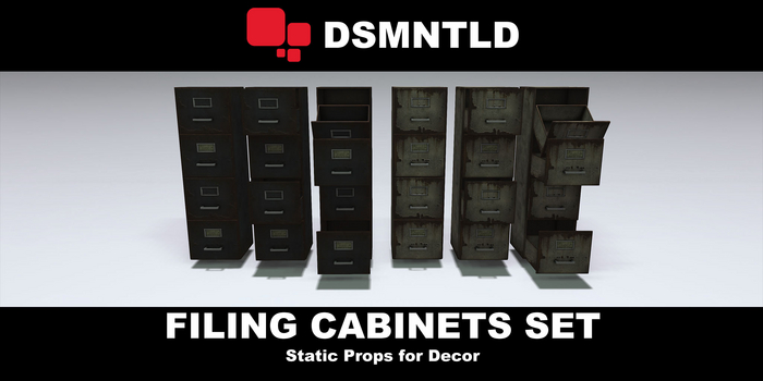 Office Filing Cabinets Pack | Renafox3D x DSMNTLD