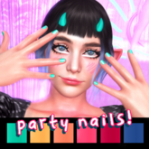 Party nails - Legacy & Reborn - MESH/RIGGED