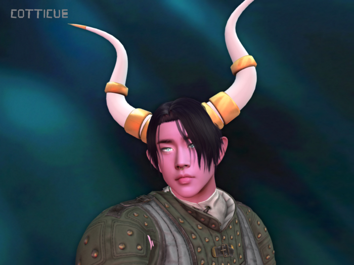 [COTTICUE] Ringed Satyr Horns