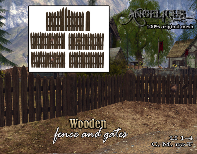 ::ANGELICUS:: Wooden fence with gates