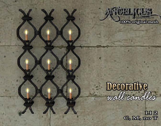 ::ANGELICUS::Wall candles decorative