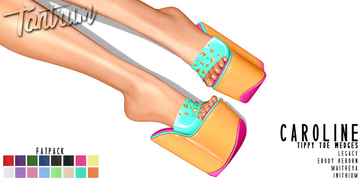 Tantrum - Caroline Tippy Toe Wedges - Fatpack DEMO