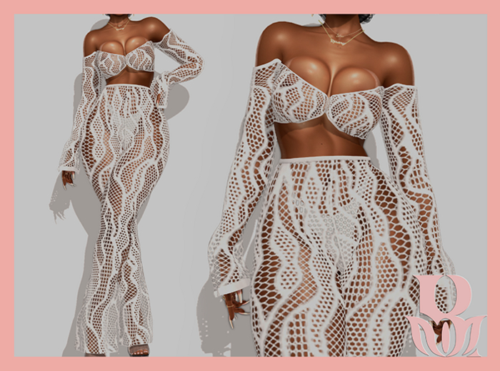 Rosary. Lia . Set White