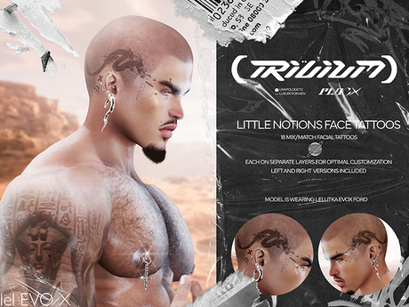 Second Life Marketplace - .:.: TRIVIUM :.:. LITTLE NOTIONS FACE TATTOOS ...