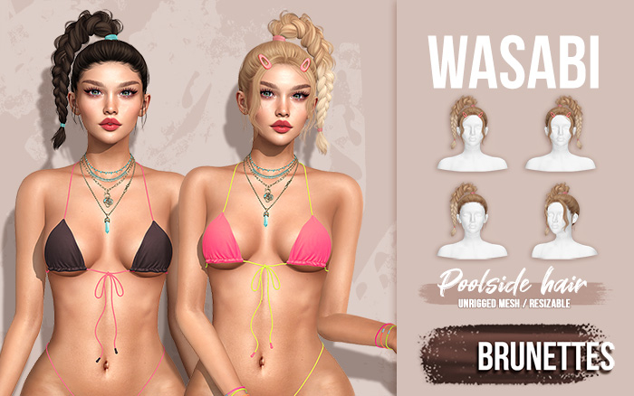 Wasabi // Poolside Hair - Brunettes