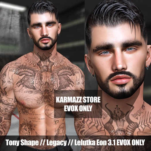 KARMAZZ Tony Shape - Lelutka Eon Head 3.1 EVOX - Legacy