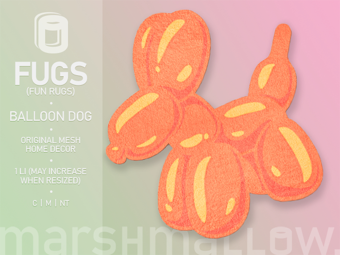 marshmallow. FUGS - Balloon Dog