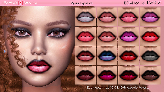 *Booty's Beauty* [Lel Evo X BOM] Rylee Lipstick
