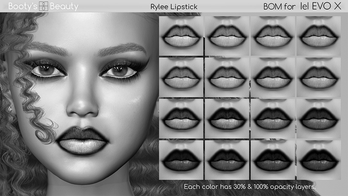 *Booty's Beauty* DEMO [Lel Evo X BOM] Rylee Lipstick