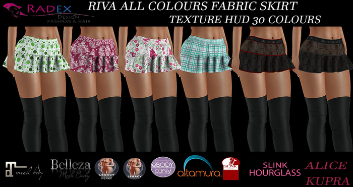 RADEX Mesh Riva DEMO All Colours Fabric Skirt