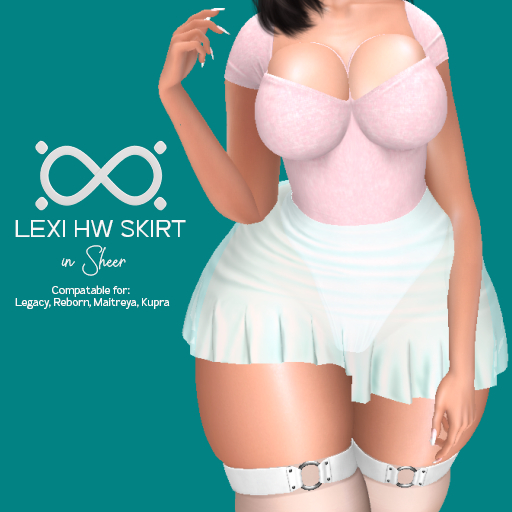[ATERNAT] Lexi HW Skirt Sheer - Emerald V2
