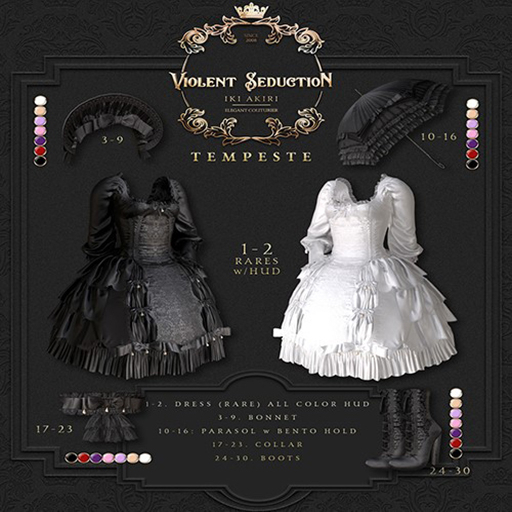Violent Seduction - Tempeste Collar (Antique)