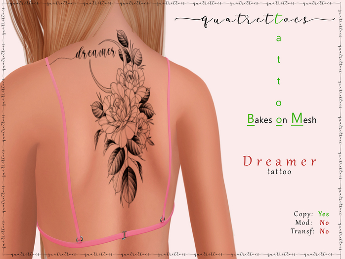 Dreamer Tattoo for BoM