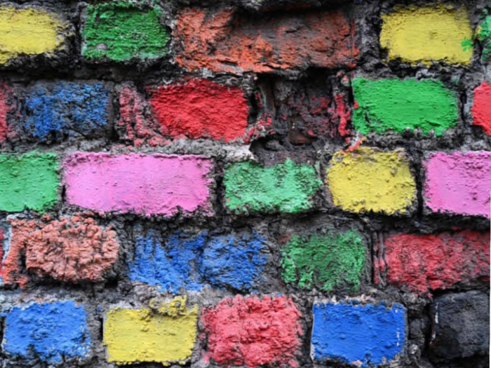 Painted Bricks Texture