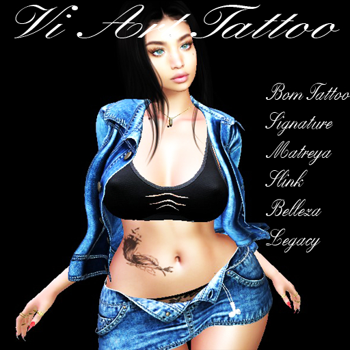 VI ART Tattoo BOM Femeli-feather