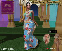 [Good Fairy] - Tania {Saree} *AQUA & SKY*