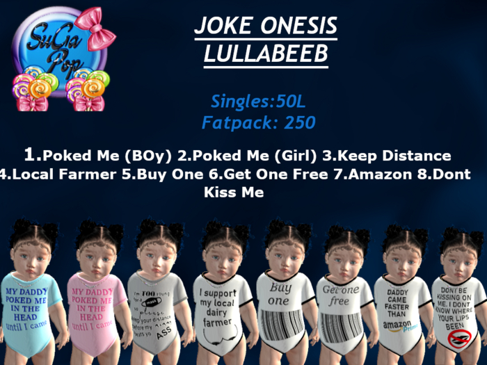 SuGaP0P: Joke Onesis Lullabeeb Fatpack