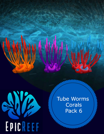 Epic Reef- Tube Worms Pack 6