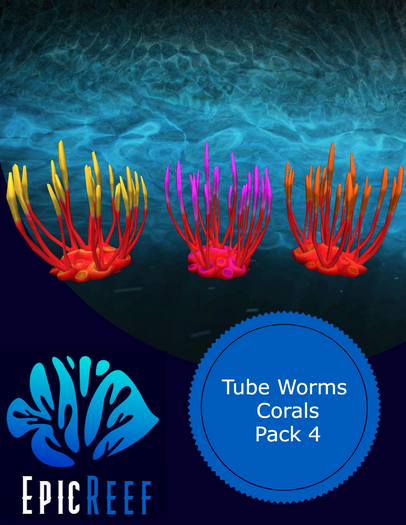 Epic Reef- Tube Worms Pack 4 