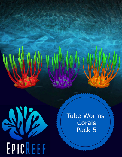 Epic Reef- Tube Worms Pack 5 