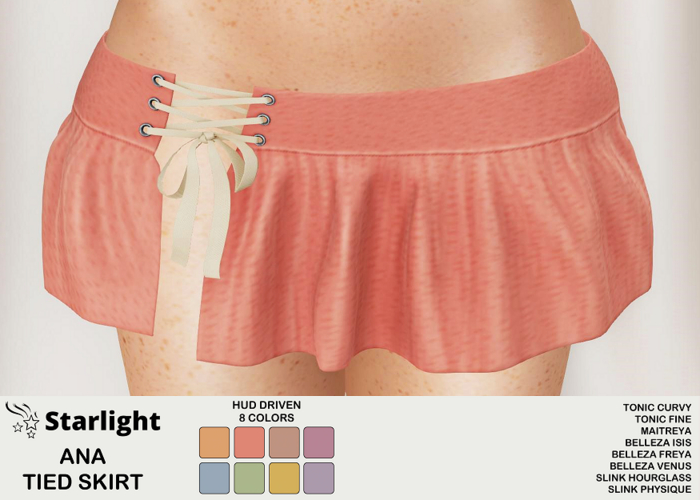 ..: AC :..  Ana ~ Tied Mini Skirt with HUD ~ Light Version