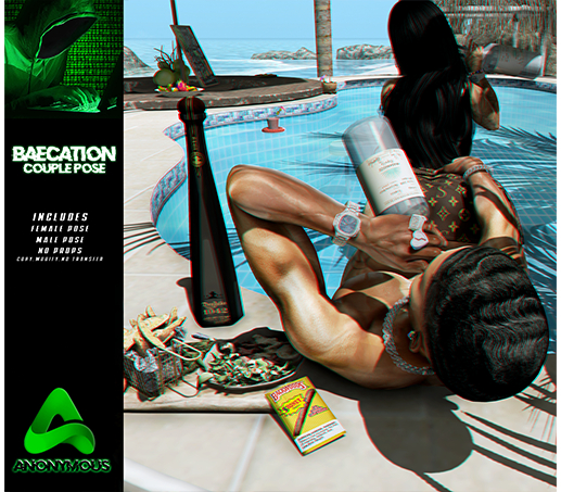 Anonymous. Baecation Version 1 couple pose