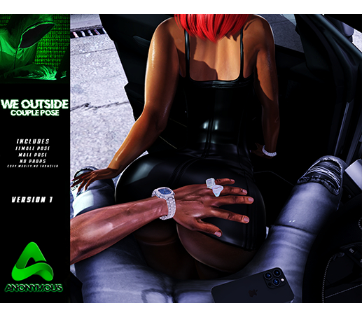 Anonymous. We outside couple pose