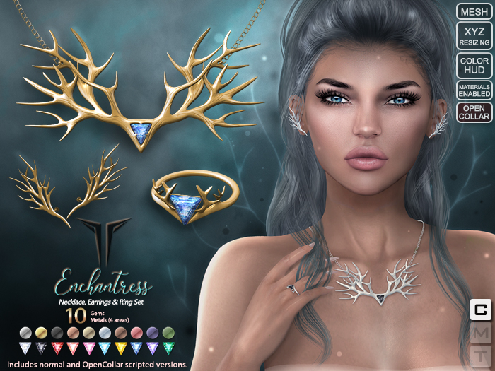 **RE** Enchantress Set - Necklace - Earrings - Ring *Sublime Collection*