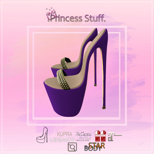 .Princess Stuff. [Glitter Pool Heels] *Deep Purple*_add