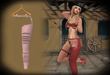 (*<*) 1313 Rhinestone Cowgirl Chaps - Pink ~Maitreya, Legacy~