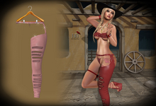(*<*) 1313 Rhinestone Cowgirl Chaps - Blush ~Maitreya, Legacy~