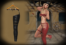 (*<*) 1313 Rhinestone Cowgirl Chaps - Black ~Maitreya, Legacy~